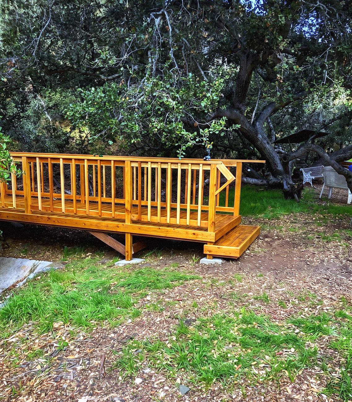 Custom wood bridge, Calabasas