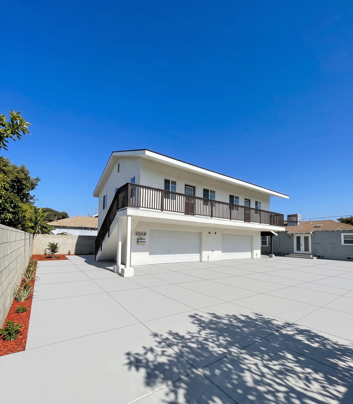 Mansel Residence, the finished two story building