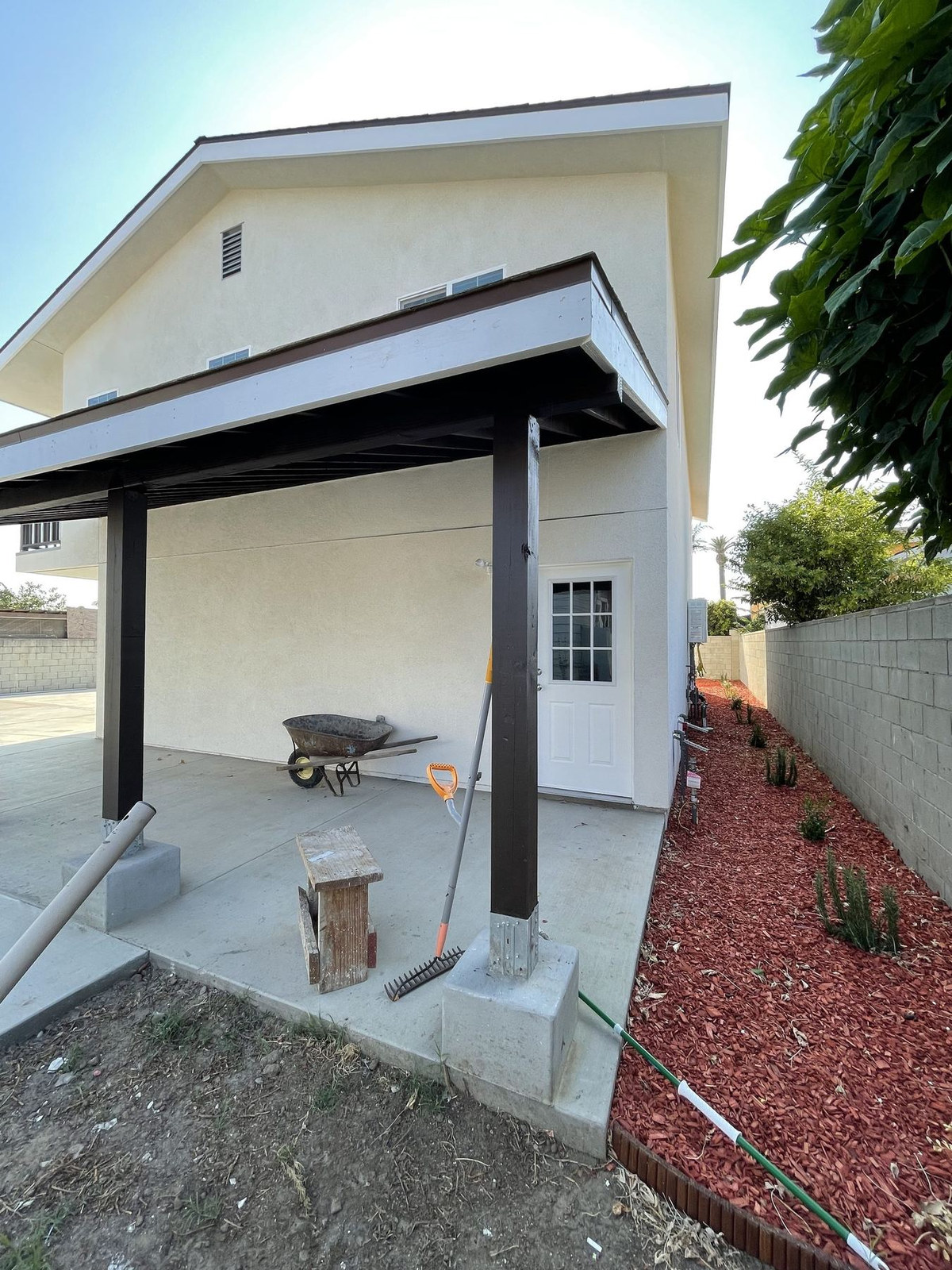 Covered patio going in, Mansel Residence Lenox