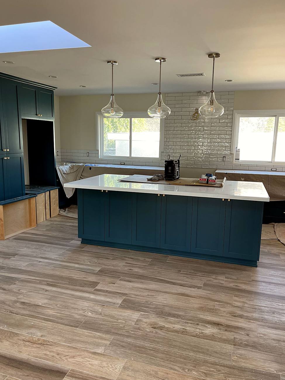 Finished kitchen, Palos Verdes Drive