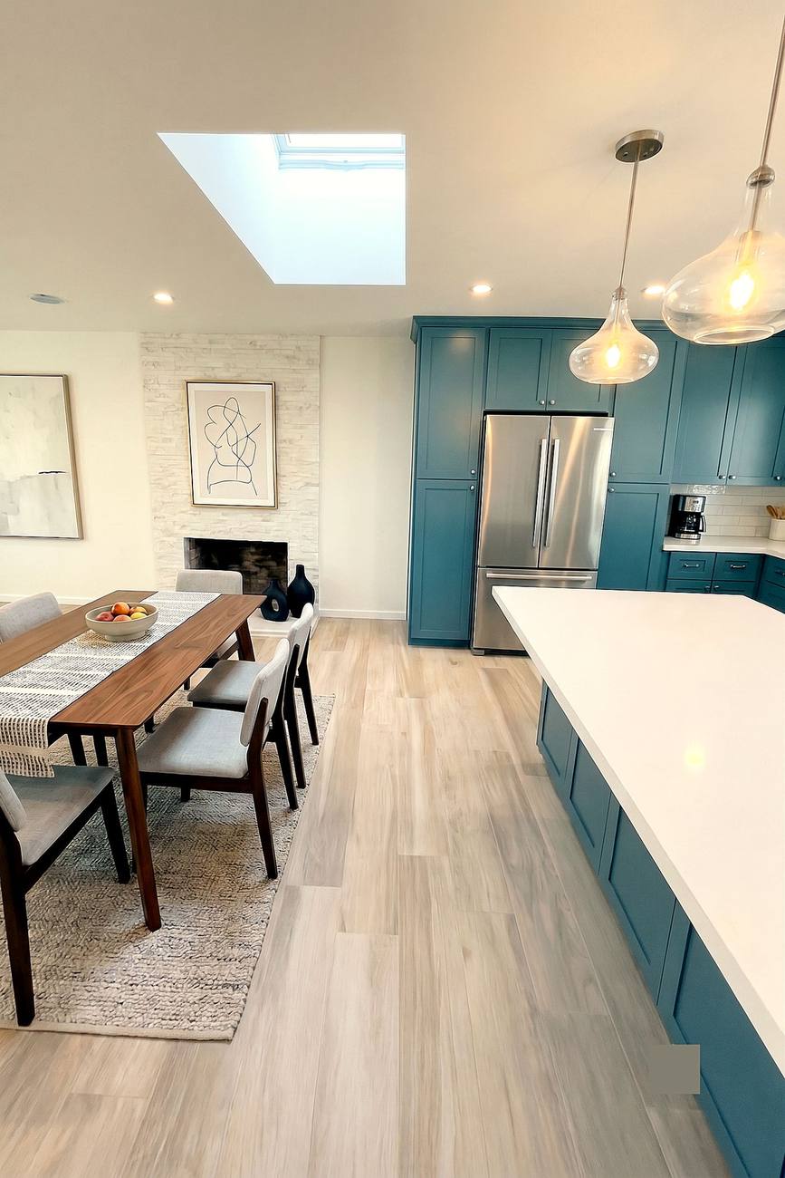 Kitchen island, rendered, Redondo Beach